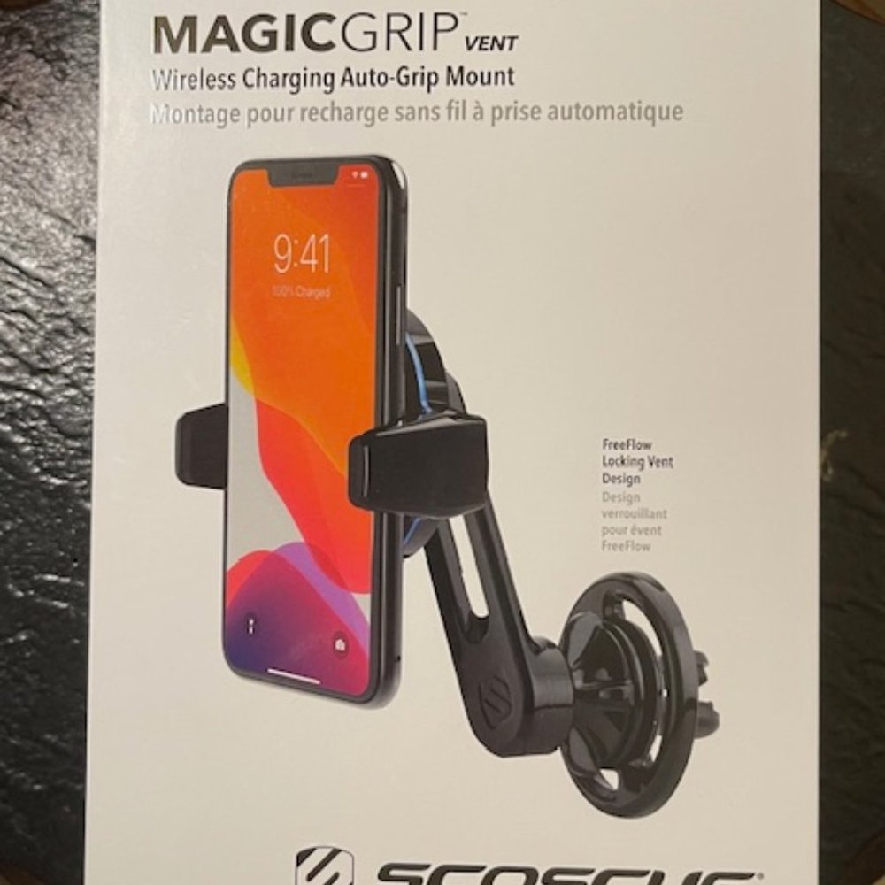 Scosche Magic Grip Vent Wireless Charging Auto Grip Mount